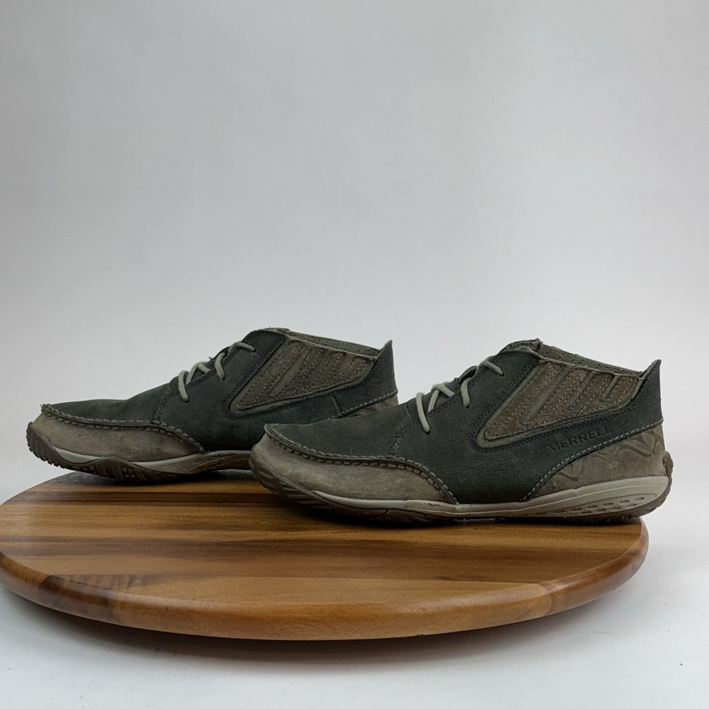 Mens Merrell Orbit Glove Brown Leather Athletic Mid Trail Sneakers Shoes Size 10 - Picture 2 of 8